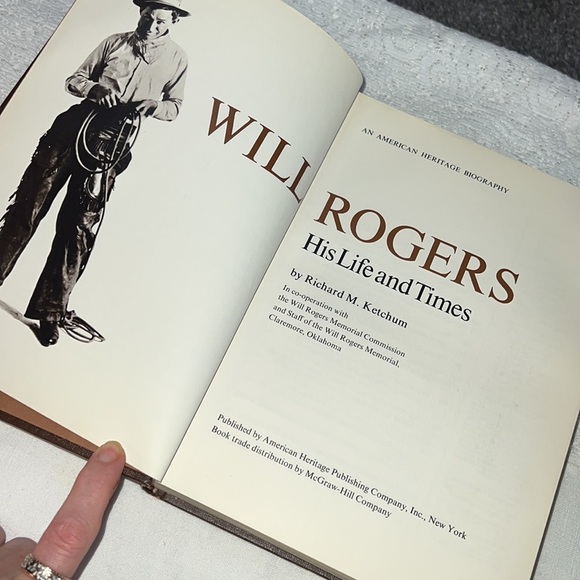 WILL ROGERS THE MAN AND HIS TIMES HARDCOVER BOOK wDUST COVER RICHARD KETCHUM VTG - Picture 9 of 12